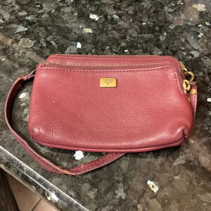 Fossil Leather Wristlet Wallet